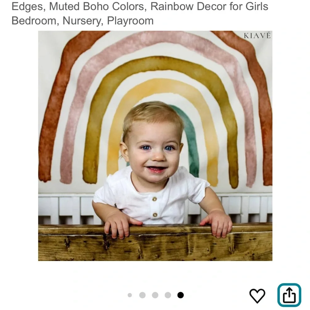 Colorful NWT Rainbow Wall Tapestry